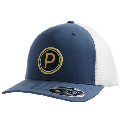 Puma P110 Die Spieler Patch Snapback Flex Fit Blue White Unisex Cap 023046 01 Image
