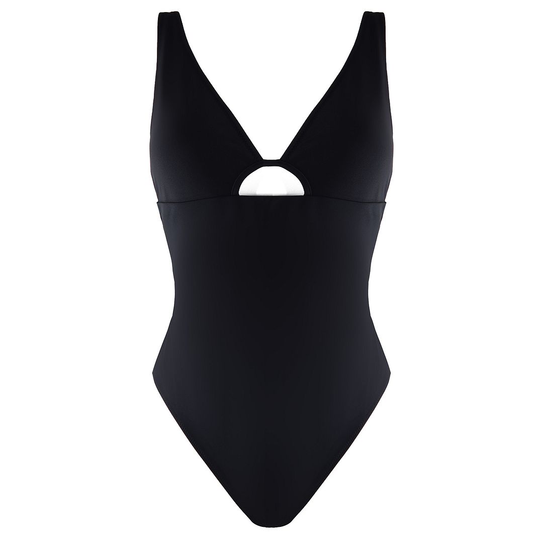 Gymshark umweltfreundlich Frauen schwarzer Badeanzug Image