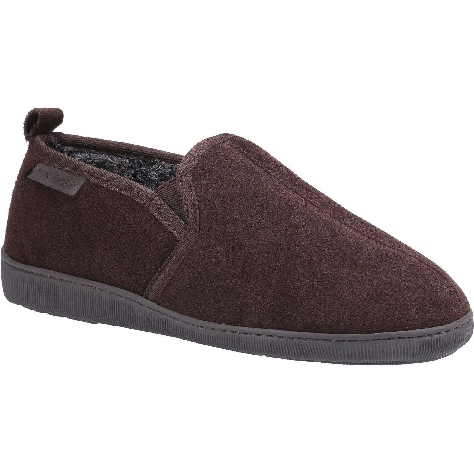 Hush Puppies Herren Arnold Slip On Leder Pantoffel (Braun)