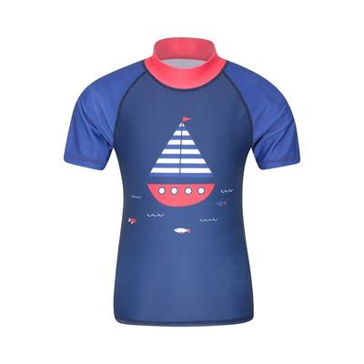 Mountain Warehouse Childrens/Kids Short-Sleeved Rash Guard (Kobaltblau)