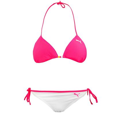 Puma Triangle Bikini Reversible White Pink Swimwear 554322 02 Image