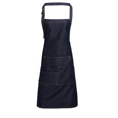 Premier Unisex Erwachsene Twill Vollschürze (Indigo Denim) Image