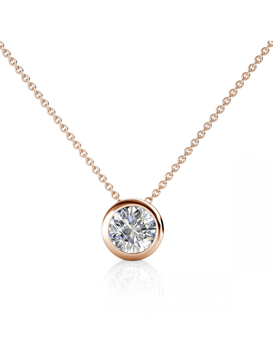 Simplicity Anhänger - Rose Gold und Kristall Image