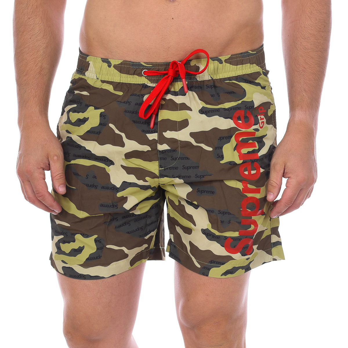 Camo Print Boxer-Badeanzug für Männer CM-30067-BP Image