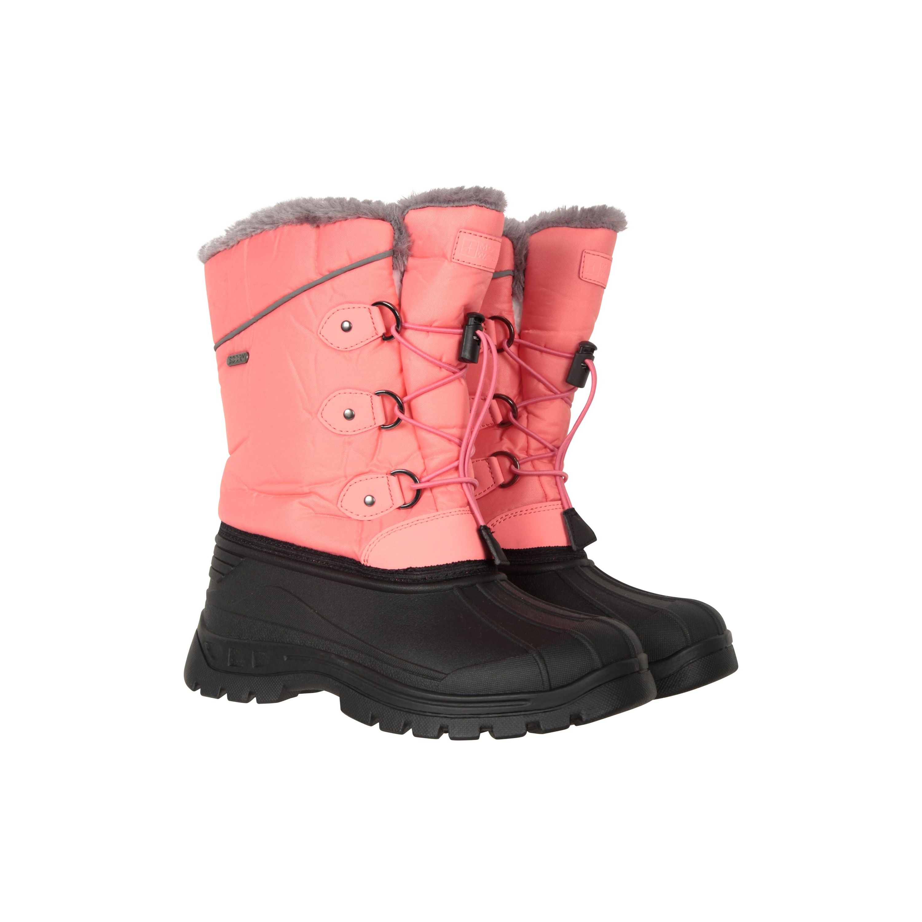 Mountain Warehouse Childrens/Kids Whistler Adaptive Schneestiefel (Rosa) Image