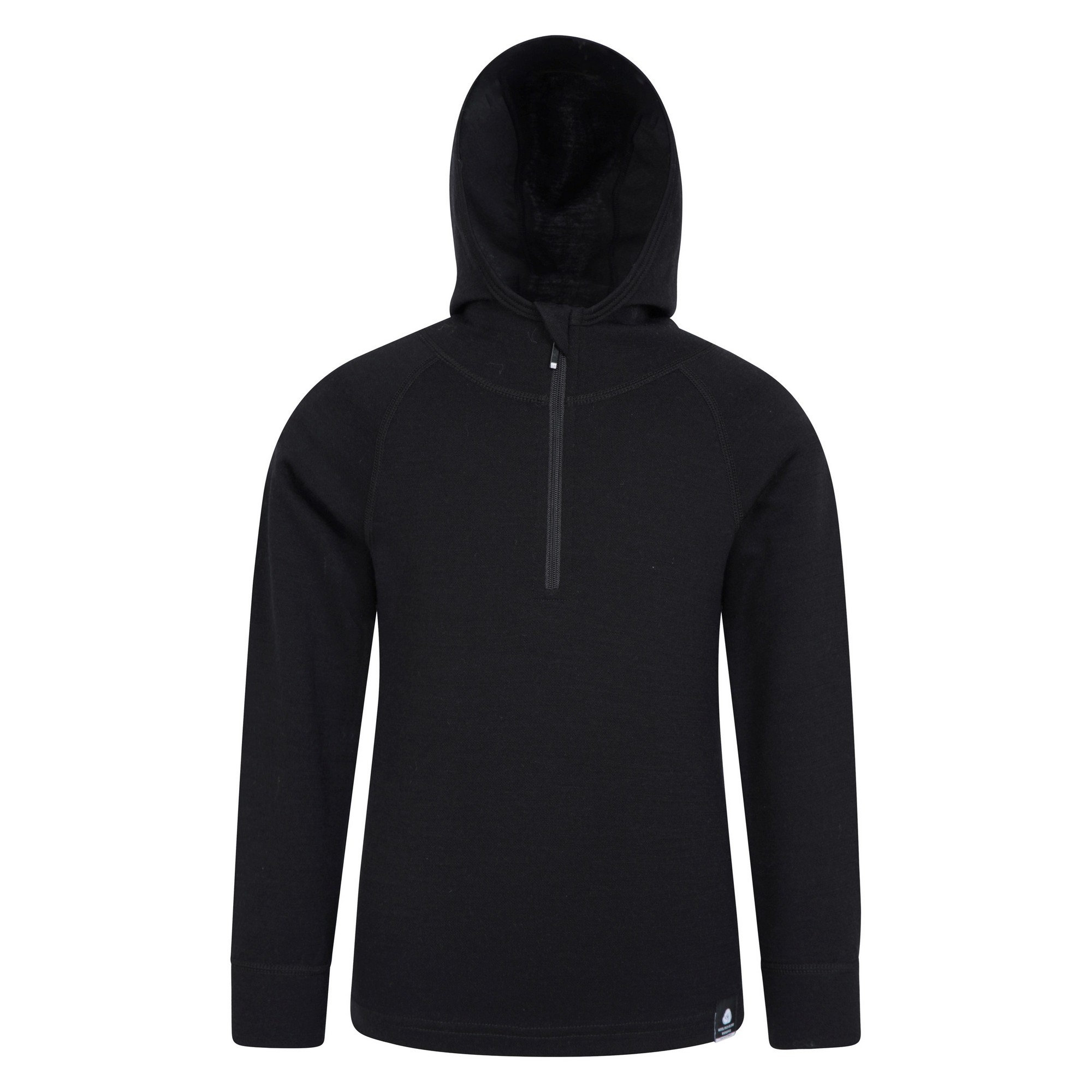 Mountain Warehouse Kinder/Kinder Merinowolle Hoodie (Schwarz) Image