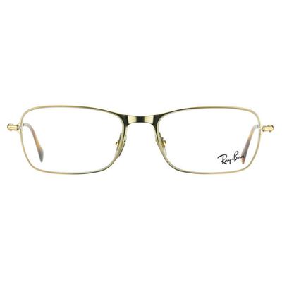 Ray-Ban Rectangular Semi Shiny Gold Herrenbrille Rahmen