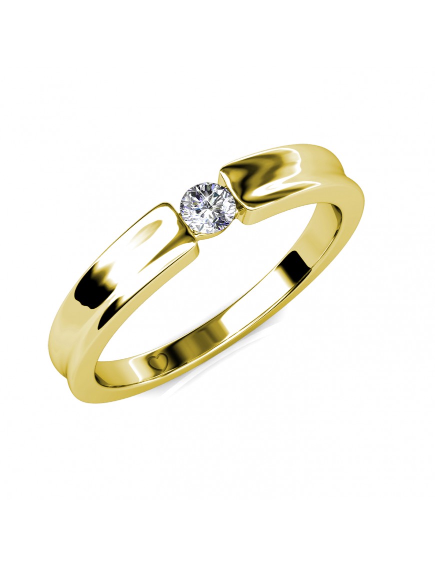 Simplicity Ring - Gold und Kristall Image