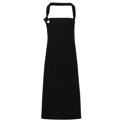 Premier Unisex Calibre Lätzchenschürze aus schwerem Baumwollsegeltuch (2er-Pack) (Schwarz) Image