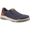 Hush Puppies Herren Fletcher Lederschuhe (Navy/Tan)