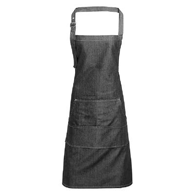 Premier Jeans Stitch Lätzchenschürze (Black Denim) Image