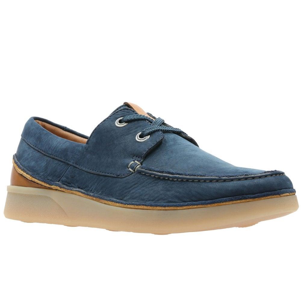 Clarks Oakland Sun Mens Navy Schuhe EU 40 / UK 6,5