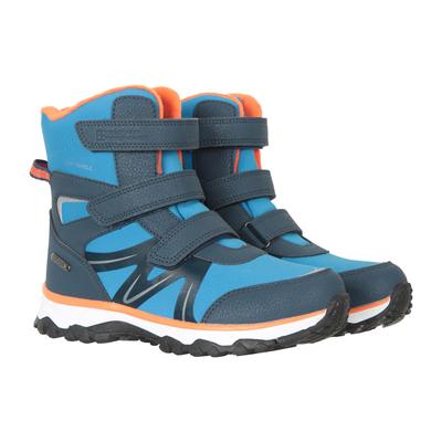 Mountain Warehouse Childrens/Kids Slope Adaptive Softshell-Schneestiefel (Blau/Orange) Image