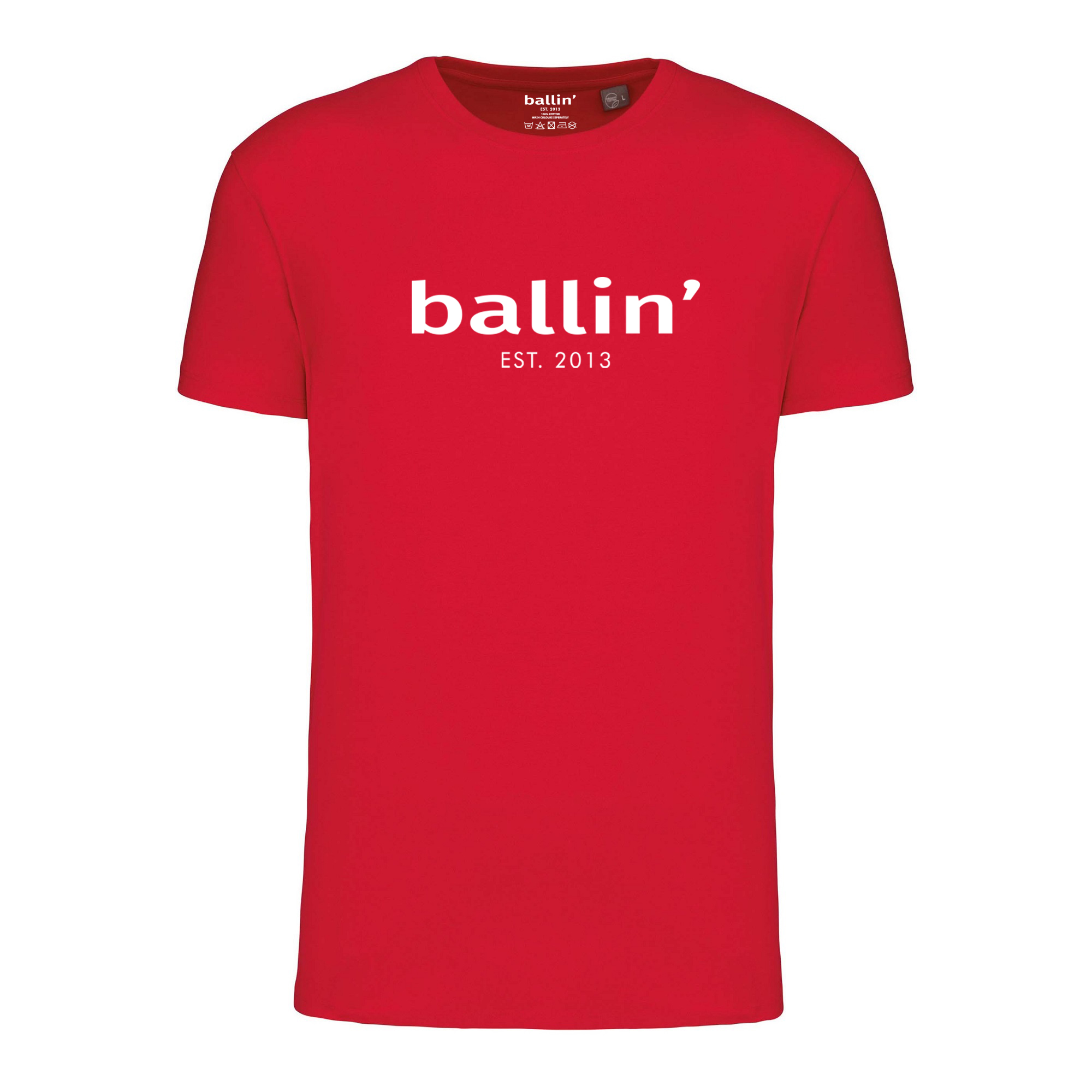 Regular Fit Shirt von Ballin Est. 2013 in der farbe Rot und in größe S.