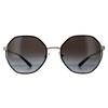Michael Kors Runde Damen Licht Gold Schwarz Dunkel Grau Gradient Sonnenbrille
