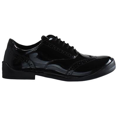 Kicker Bridie Brogue Kinder schwarze Schuhe