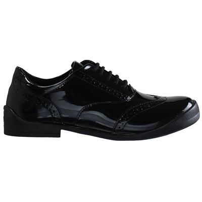 Kicker Bridie Brogue Kinder schwarze Schuhe Image