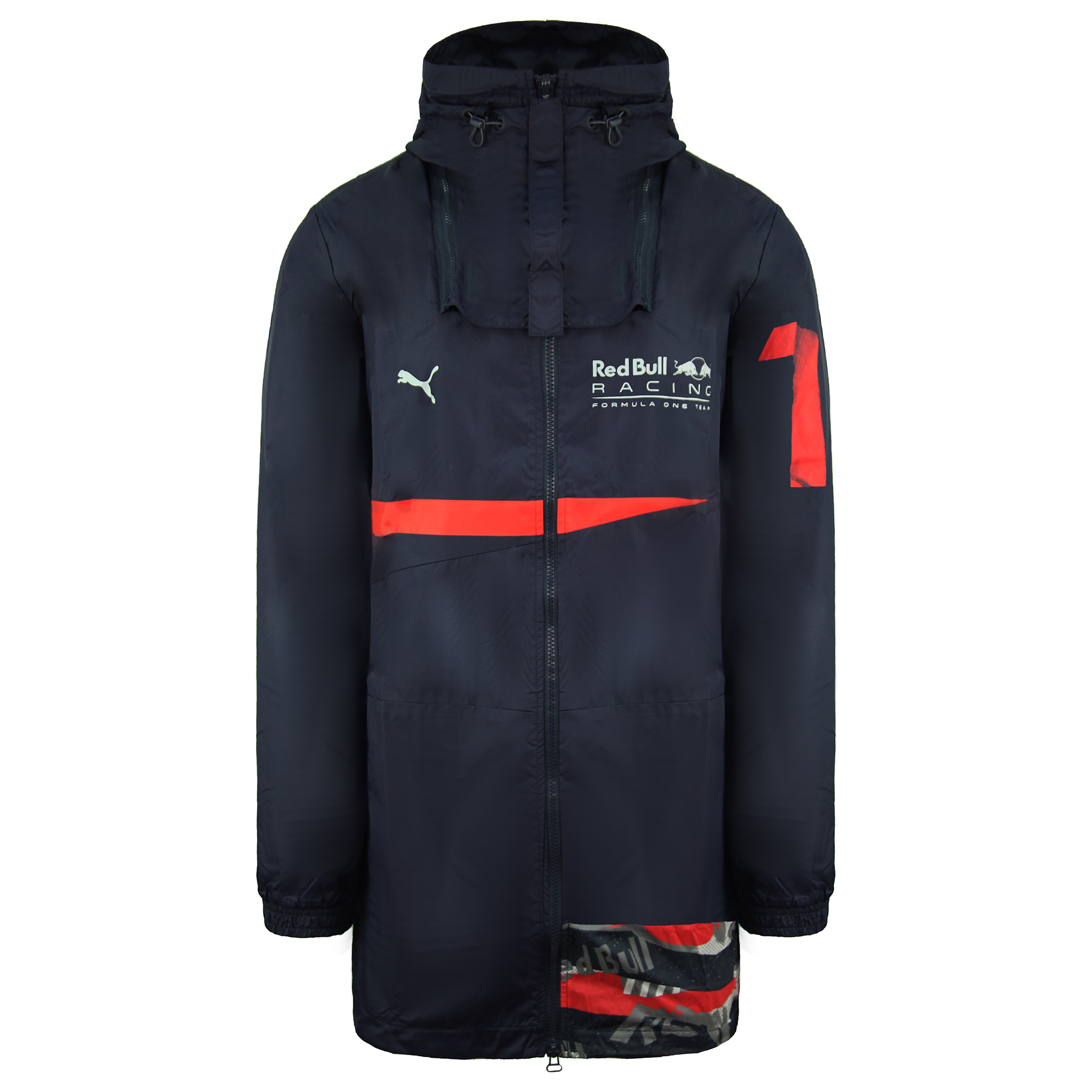 Puma Red Bull Racing RCT Long Sleeve Reißverschluss UP Navy Blue Herren Long Jacket 577760 01 Image
