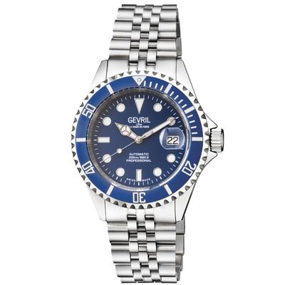 Gevril Herren Wall Street 4851B Schweizer Automatik GMT, SW330 Uhrwerk Datum leuchtende Edelstahluhr