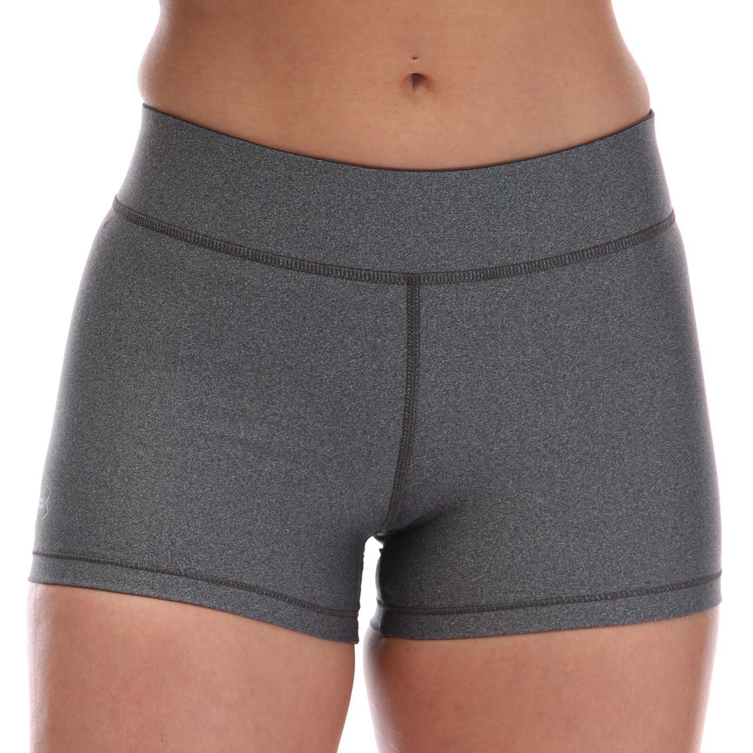 Under Armour HeatGear Shorts Halbhoch Für Damen In Grau Image