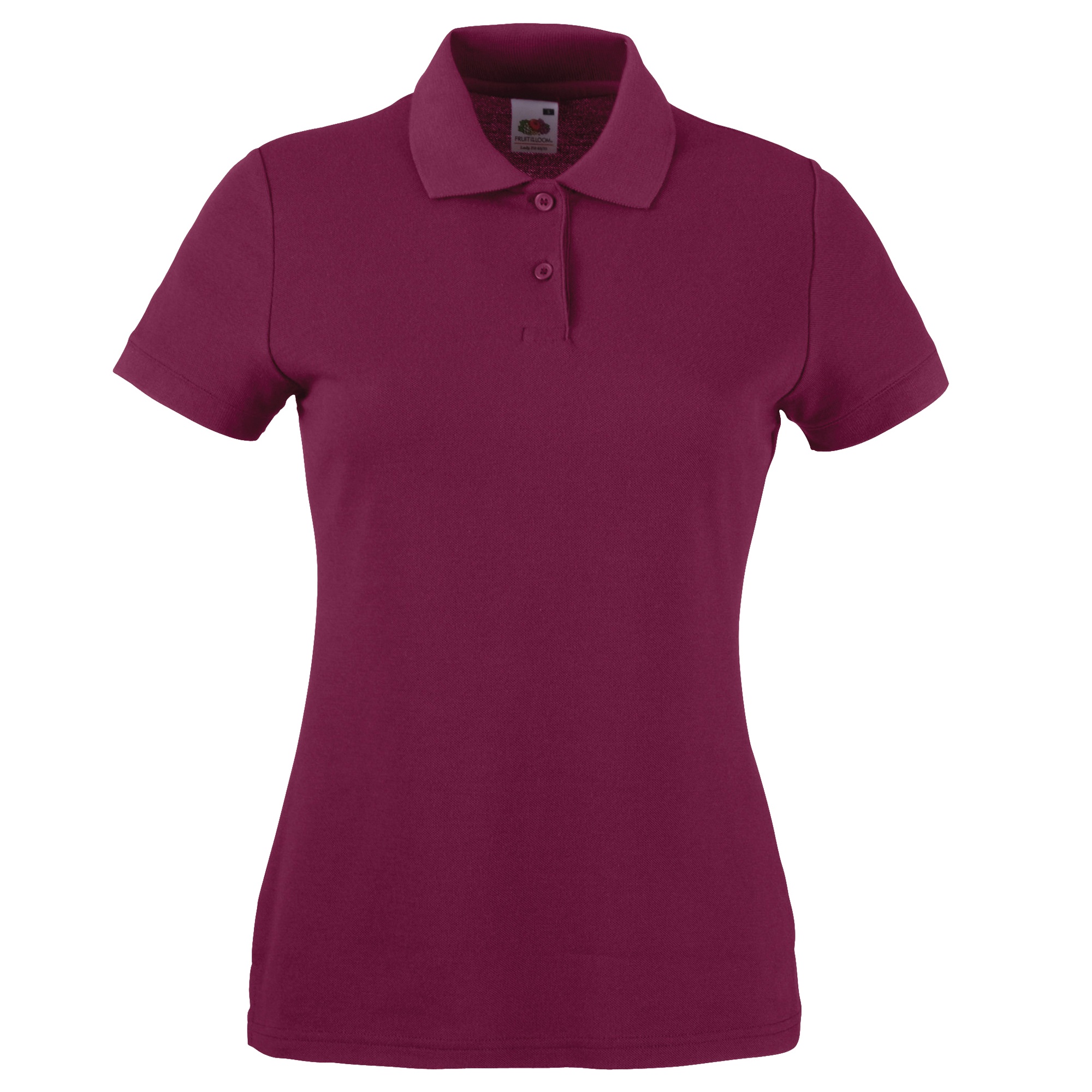 Fruit Of The Loom Womens Lady-Fit 65/35 Kurzarm-Poloshirt (Burgunderrot) Image