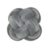 Knot Pillow Ball Xmas Decorative Throw Pillow Floor Cushion with Soft Plush for Couch Decor Household Light Gray