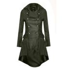 Infinity Leather Womens Gothic Victorian Coat-accra - Green - Size 10 UK | Infinity Leather Sale | Discount Designer Brands