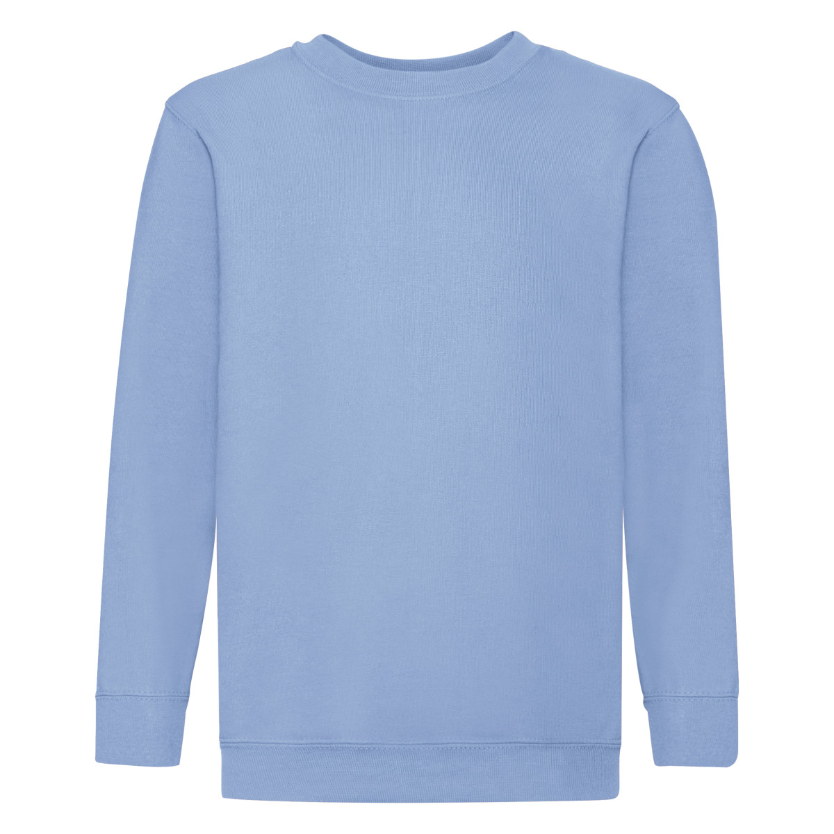 Fruit of the Loom Childrens Unisex Set In Sleeve Sweatshirt (sky Blue) - Size 9-10Y | Fruit of the Loom Sale | Discount Designer Brands