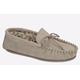 Mokkers Lily Moccasin Slippers Womens - Grey - Size UK 3 | Mokkers Sale | Discount Designer Brands