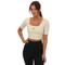 Castore Womens Active Contour Crop Top in Beige - Size 10 UK | Castore Sale | Discount Designer Brands