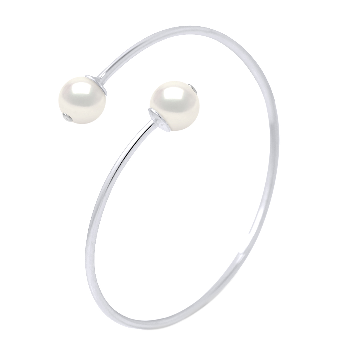 Diadema Womens - Bracelet - You & Me - Silver - Real Freshwater Pearls - White - One Size | Diadema Sale | Discount Designer Brands