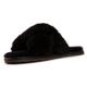 Aus Wooli Australia Womens Sheepskin Wool Brighton Slippers - Black - Size UK 3 | Aus Wooli Sale | Discount Designer Brands