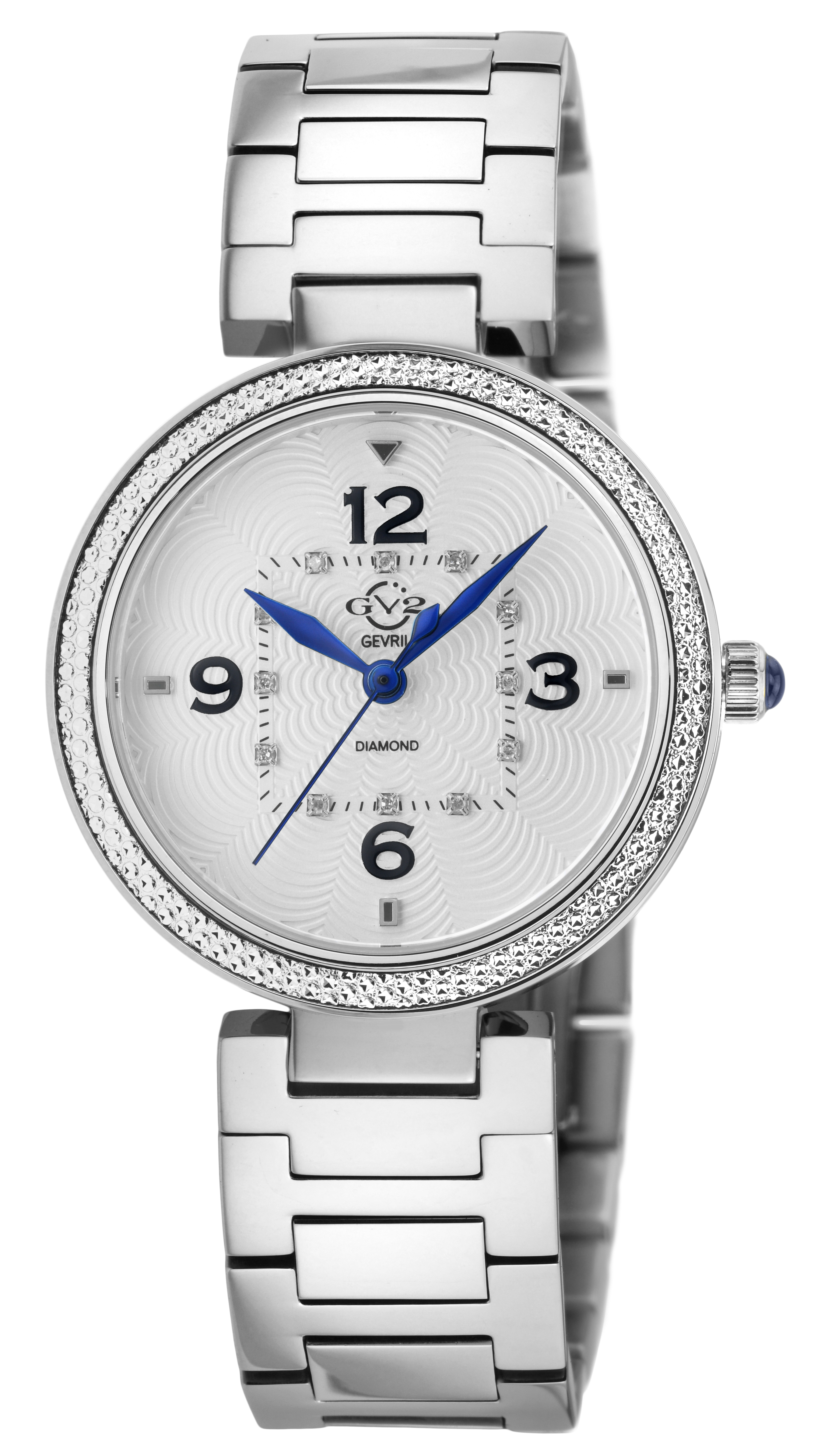 Gv2 Womens Piemonte 14200B Swiss Quartz Two-tone Stainless Steel Diamond Watch - Silver - One Size | Gv2 Sale | Discount Designer Brands