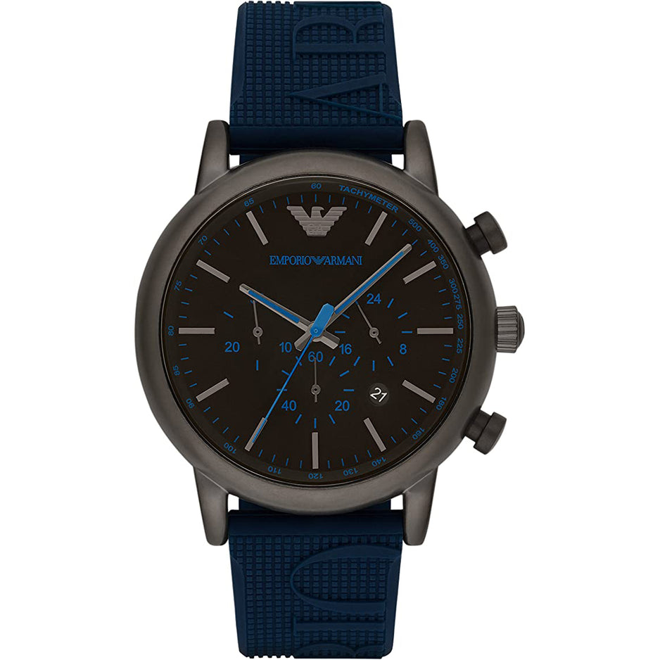 Emporio Armani AR11023 Mens Watch - Navy/blue Stainless Steel - One Size | Emporio Armani Sale | Discount Designer Brands