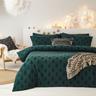 The Linen Yard Tufted Tree Duvet Cover set - Green Cotton - Size 137 cm x 200 cm | The Linen Yard Sale | Discount Designer Brands