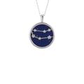Latelita Womens Zodiac Lapis Lazuli Gemstone Star Constellation Pendant Necklace Silver Gemini - Blue Sterling Silver - One Size