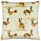 Evans Lichfield Country Running Hares Feather Filled Cushion - Taupe - One Size | Evans Lichfield Sale | Discount Designer Brands