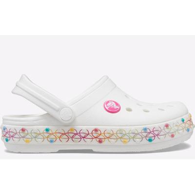 Crocs Baby Croc Crocband Stretch Clog Infant - White Mixed Material - Size UK 4 Infant | Crocs Sale | Discount Designer Brands