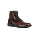 Geox Mens Alberick Lace Up Boot - Brown Leather - Size 8 (UK Shoe) | Geox Sale | Discount Designer Brands