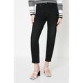 Dorothy Perkins Womens Comfort Slim Mom Jeans - Black Cotton - Size 8 Regular | Dorothy Perkins Sale | Discount Designer Brands
