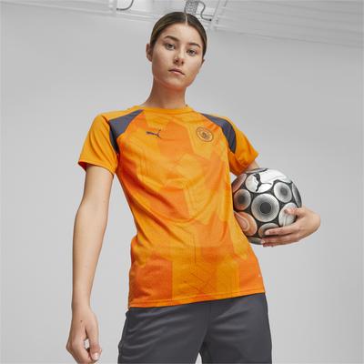 Puma Womens Manchester City Pre-match Jersey - Orange - Size Small | Puma Sale | Discount Designer Brands