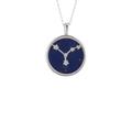 Latelita Womens Zodiac Lapis Lazuli Gemstone Star Constellation Pendant Necklace Silver Cancer - Blue Sterling Silver - One Size