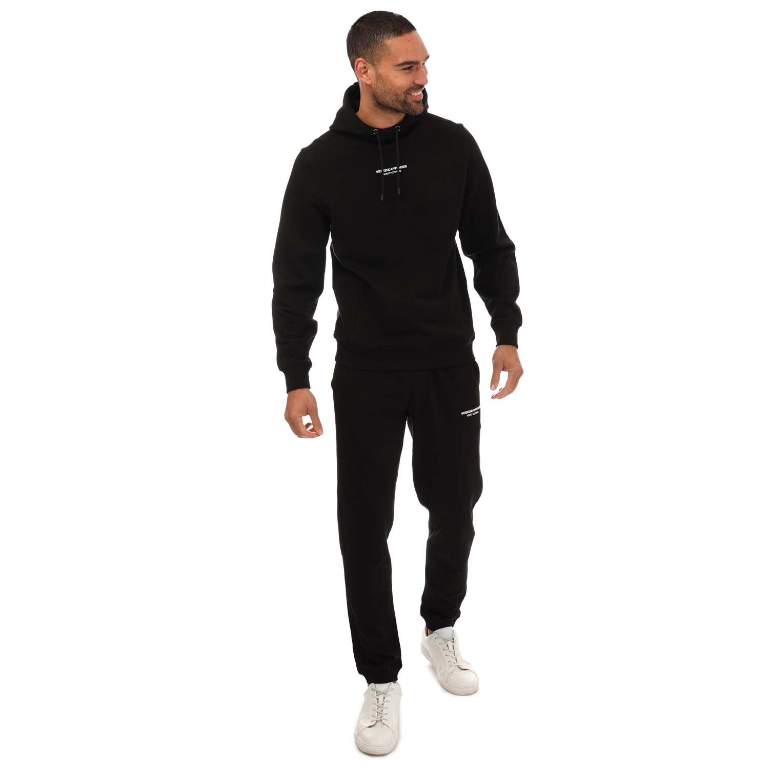 Weekend Offender Mens Eclipse Tracksuit in Black Cotton - Size 2XL | Weekend Offender Sale | Discount Designer Brands