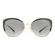Michael Kors Cat Eye Womens Light Gold Black Dark Grey Gradient Sunglasses Metal - One Size | Michael Kors Sale | Discount Designer Brands