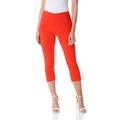 Roman Womens Cropped Stretch Trouser - Orange Viscose - Size 14 UK | Roman Sale | Discount Designer Brands