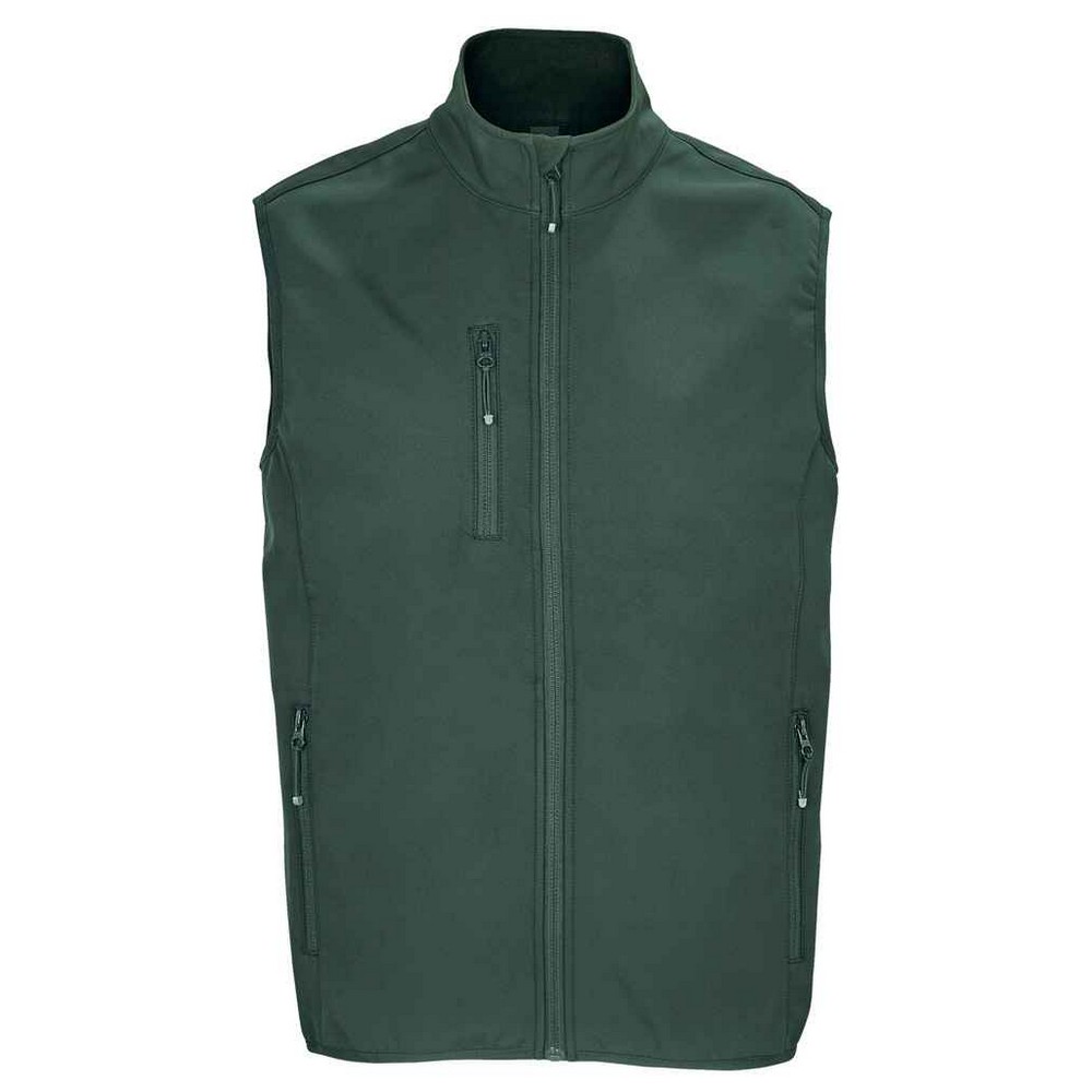SOLS Mens Falcon Softshell Recycled Body Warmer (forest Green) - Size Medium | SOLS Sale | Discount Designer Brands