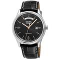 Gevril Mens Excelsior 48200 Swiss Automatic SW240 Watch - Black Leather - One Size | Gevril Sale | Discount Designer Brands