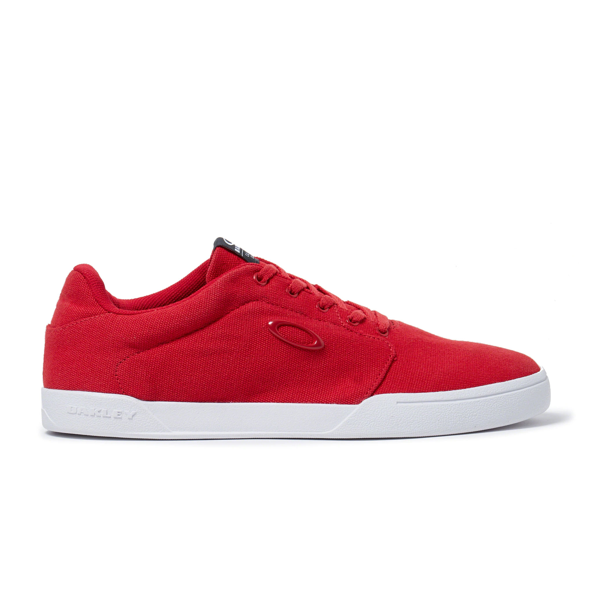Oakley Flyer Lace-up Red Canvas Mens Plimsolls 13551 465 - Size UK 7.5 | Oakley Sale | Discount Designer Brands