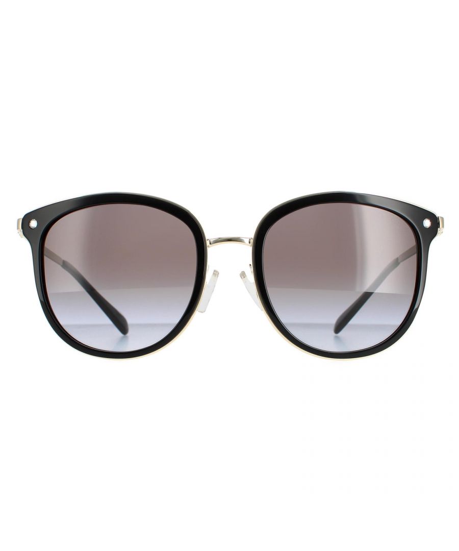 Michael Kors Round Womens Black Dark Grey Gradient Adrianna Bright MK1099B Metal - One Size | Michael Kors Sale | Discount Designer Brands