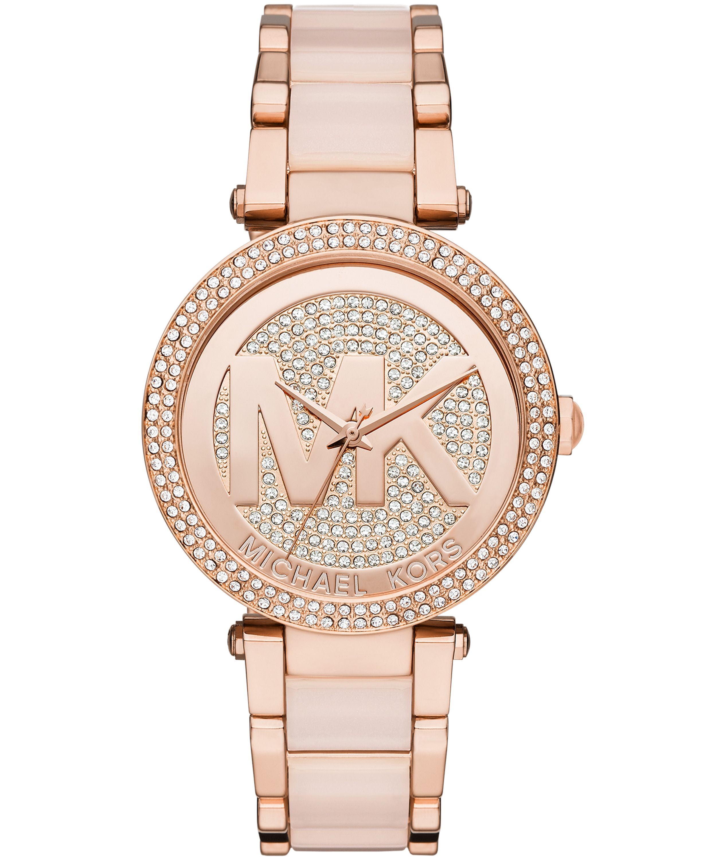 Michael Kors Womens Ladies' Parker Watch MK6176 - Rose Gold Metal - One Size | Michael Kors Sale | Discount Designer Brands